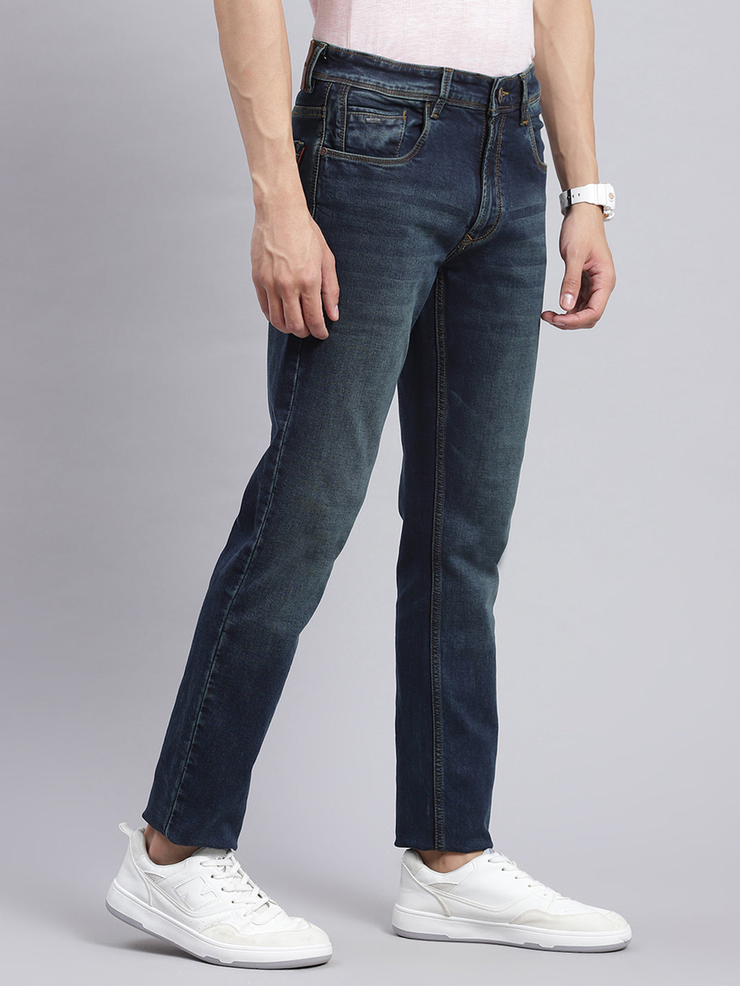 Men Blue Narrow Fit Denim