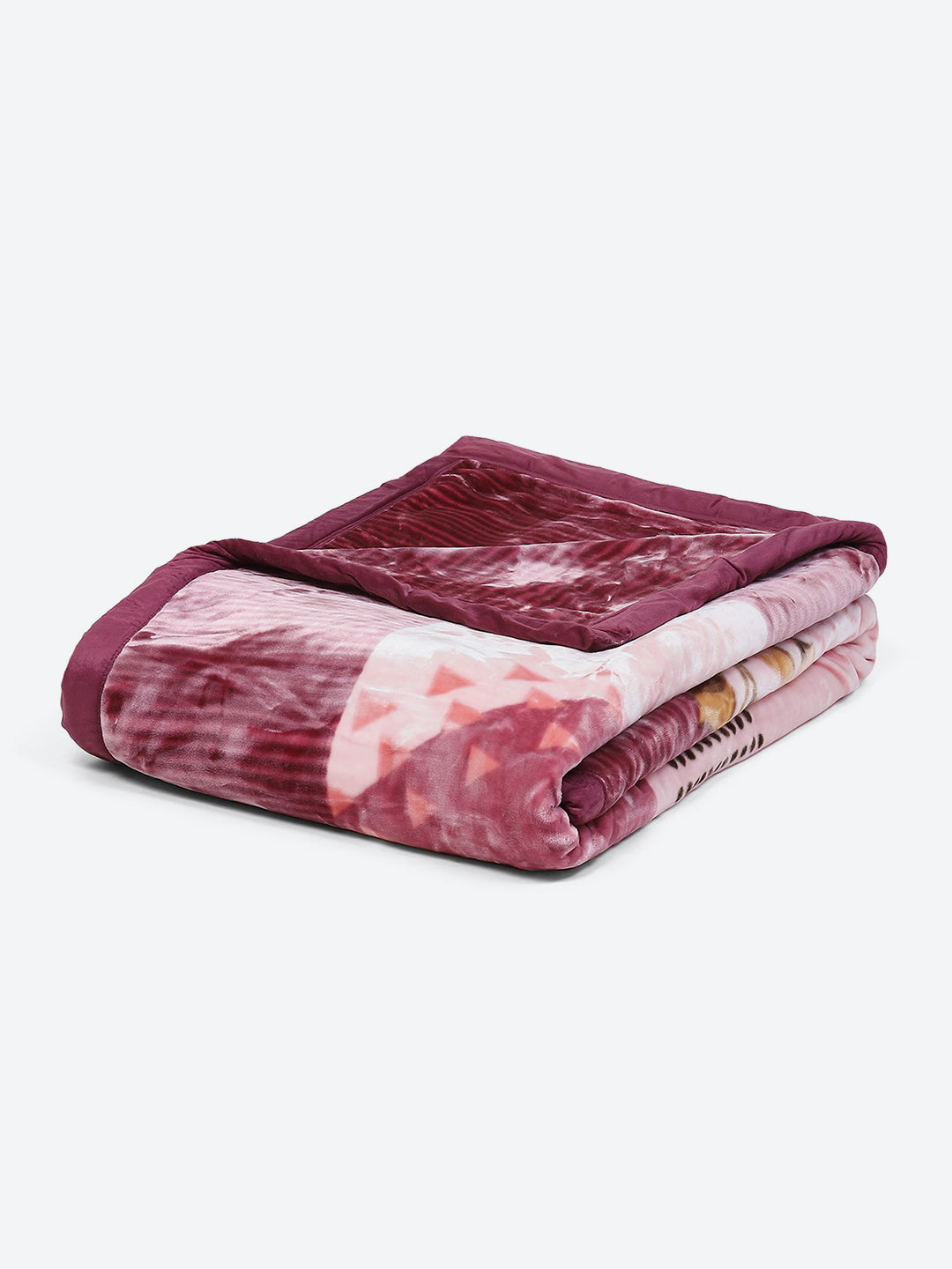 Printed Double Bed Blanket for Mild Winter -2 Ply