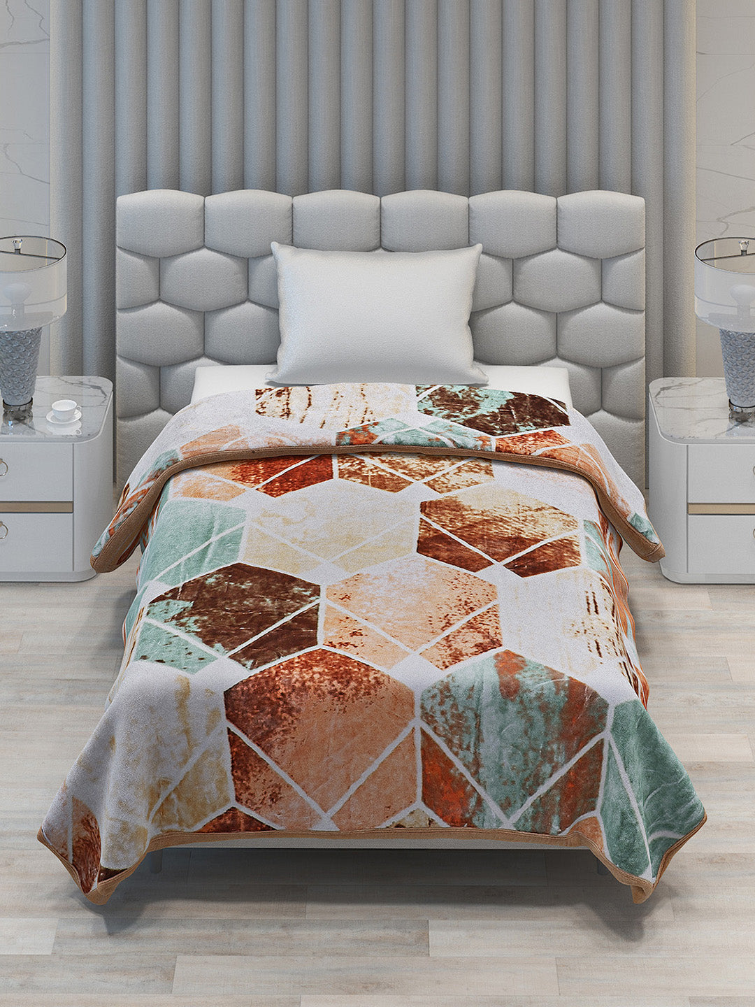 Printed Single Bed Blanket for Mild Winter -2 Ply