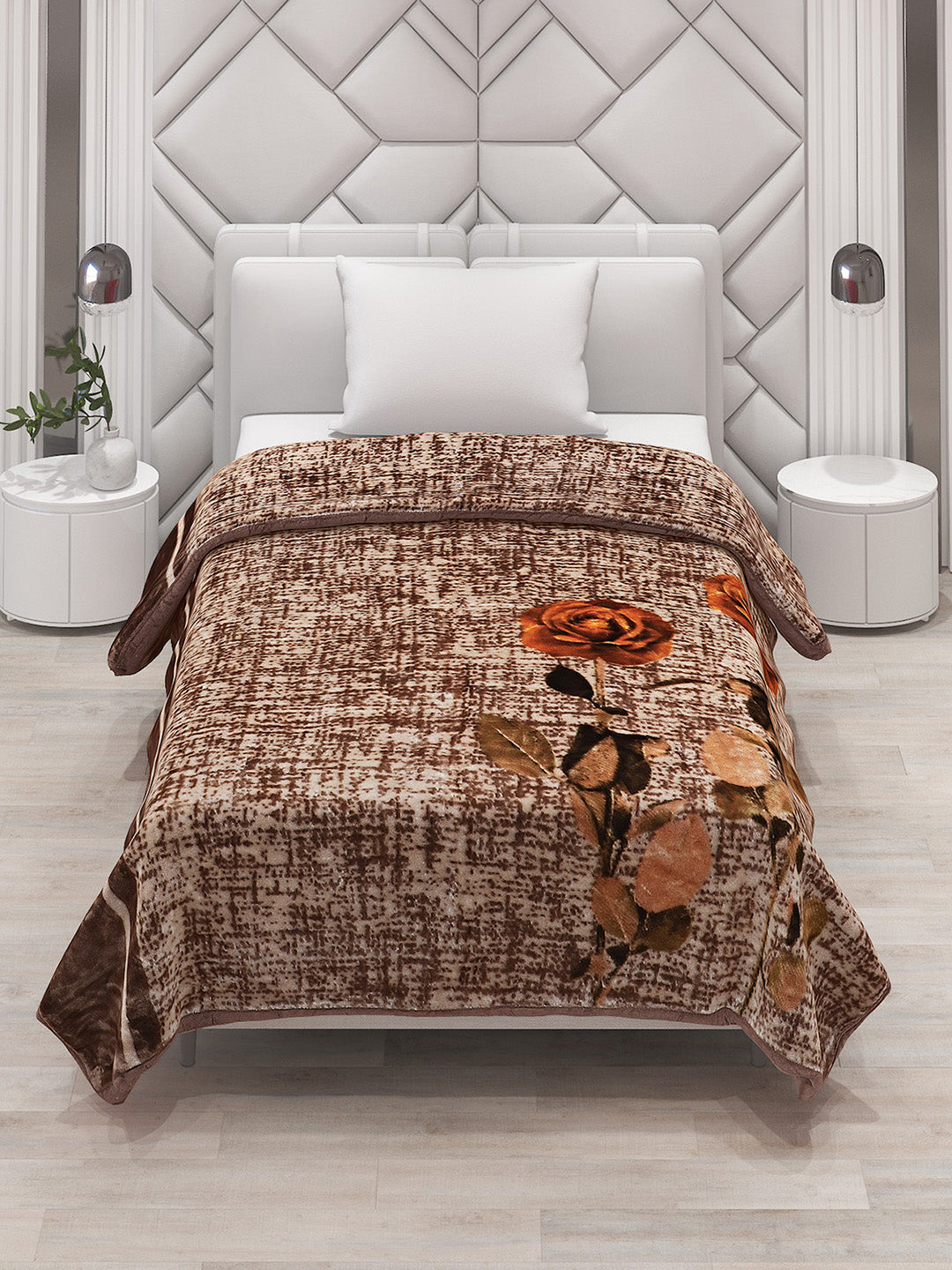 Printed Single Bed Blanket for Mild Winter -1 Ply