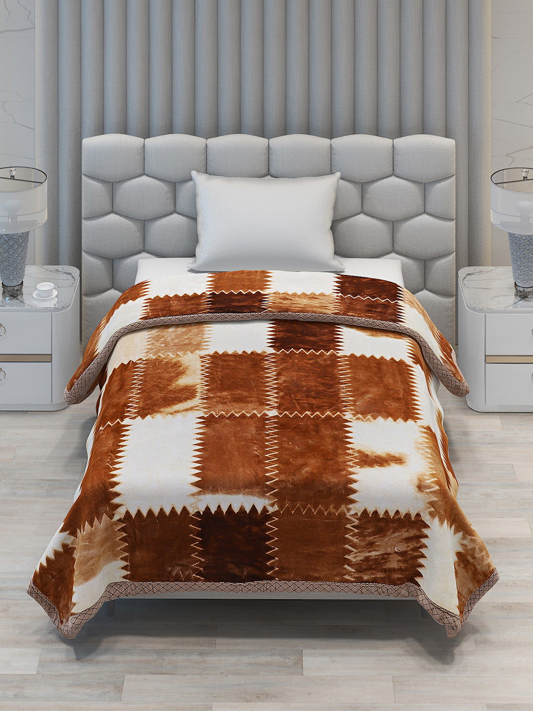 Printed Single Bed Blanket for Mild Winter -2 Ply