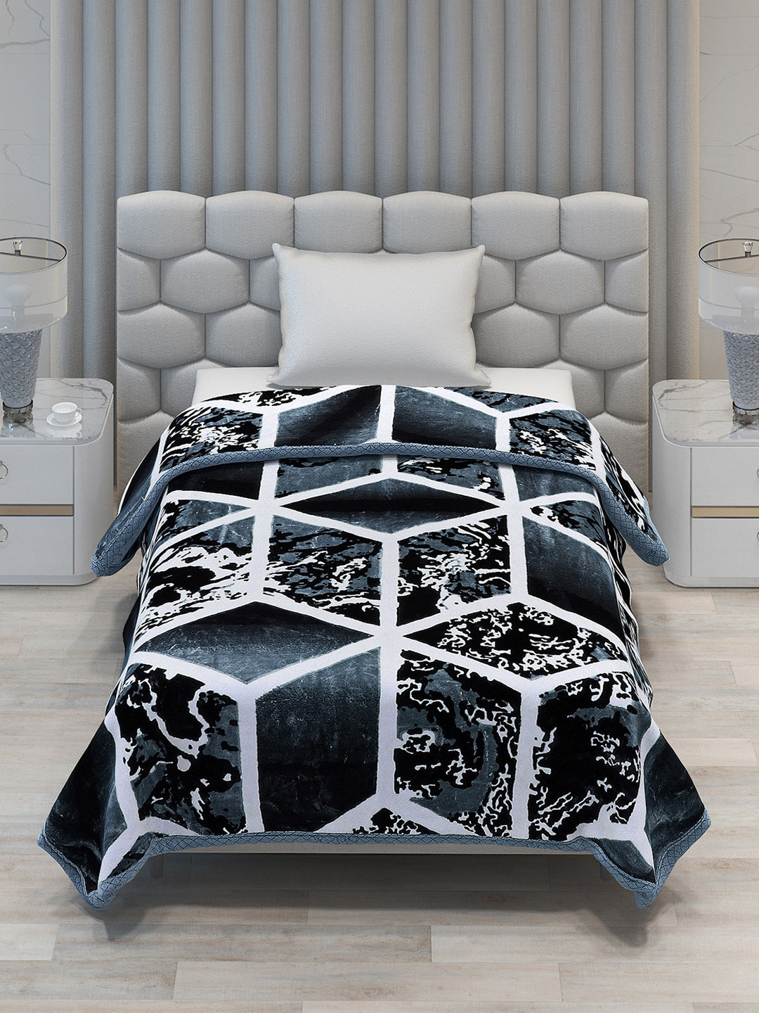 Printed Single Bed Blanket for Mild Winter -2 Ply