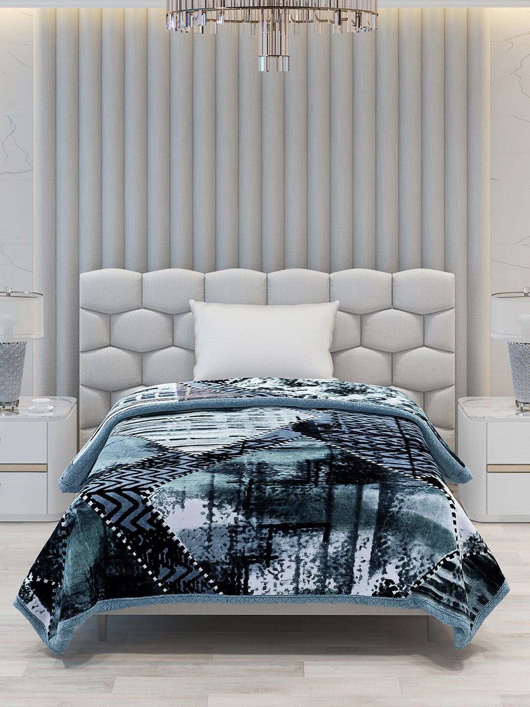 Printed Single Bed Blanket for Mild Winter -2 Ply