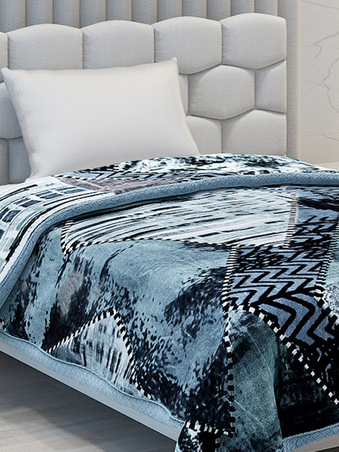 Printed Single Bed Blanket for Mild Winter -2 Ply