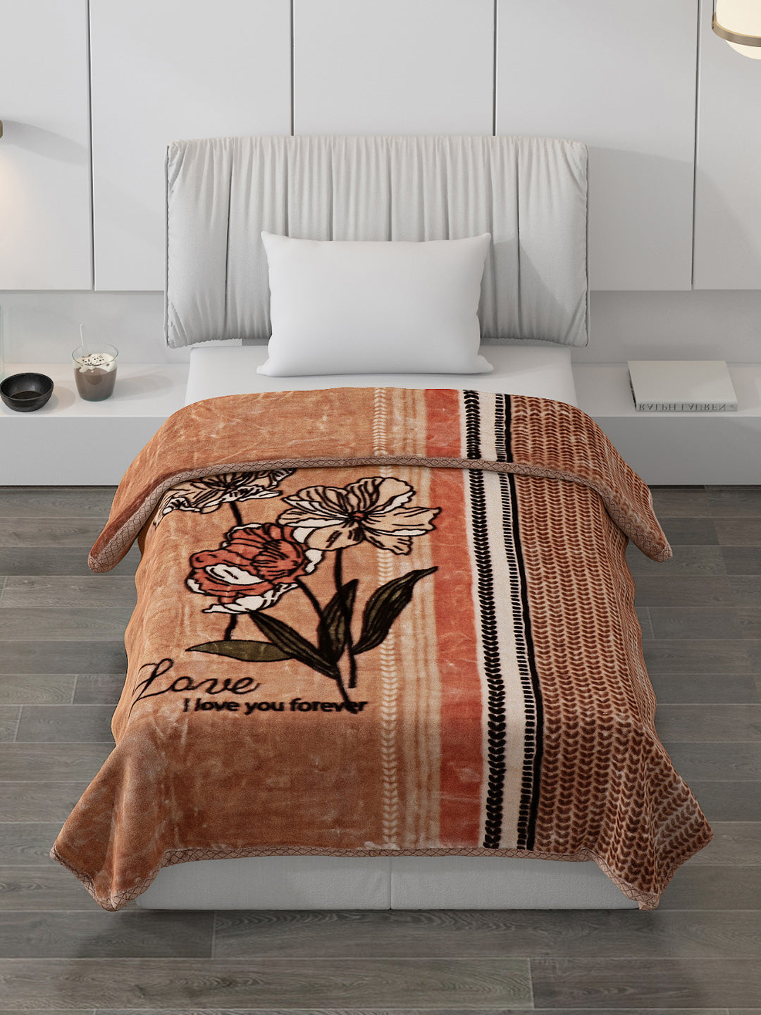 Printed Single Bed Blanket for Mild Winter -2 Ply