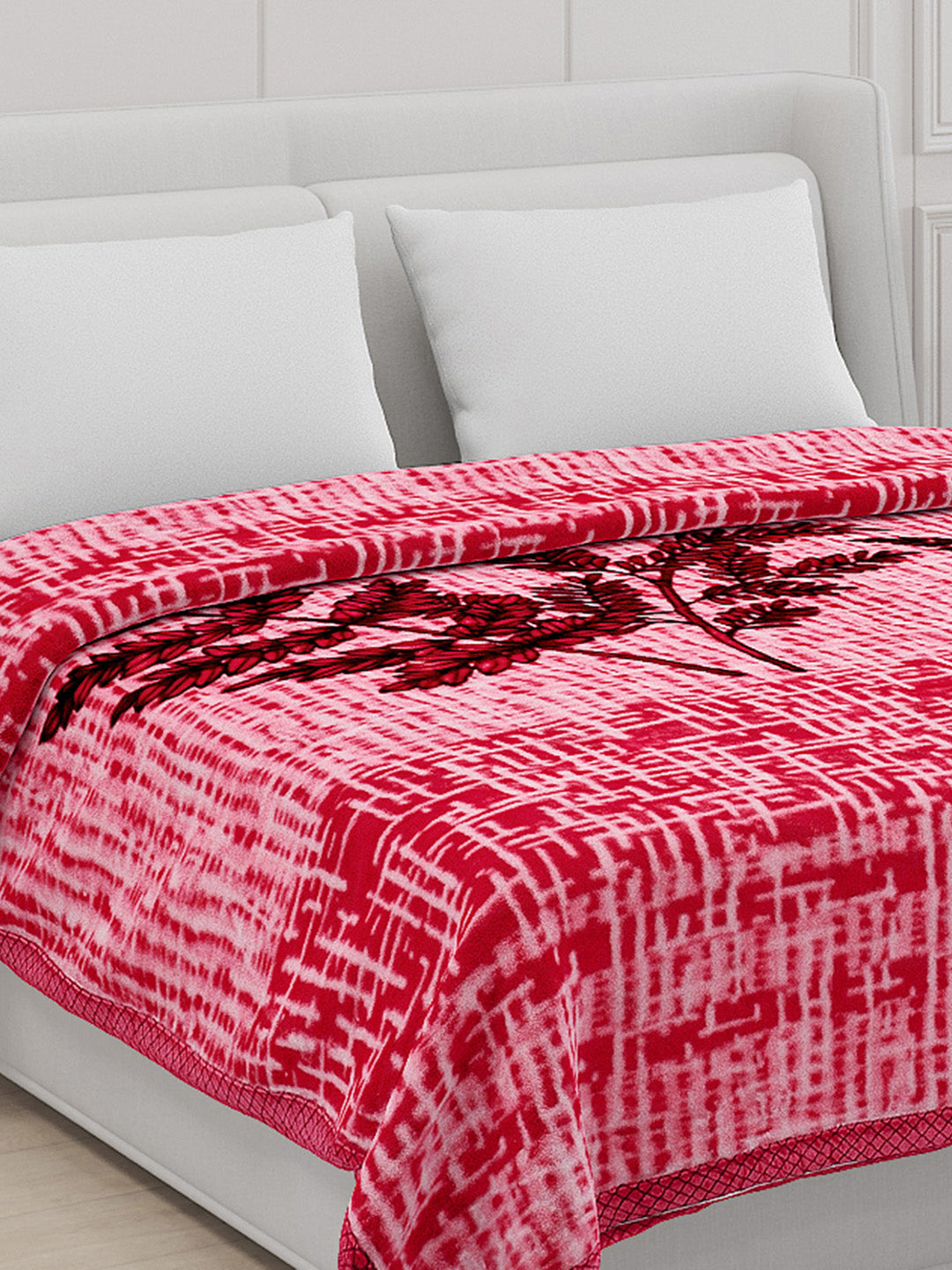 Printed Double Bed Blanket for Mild Winter -2 Ply