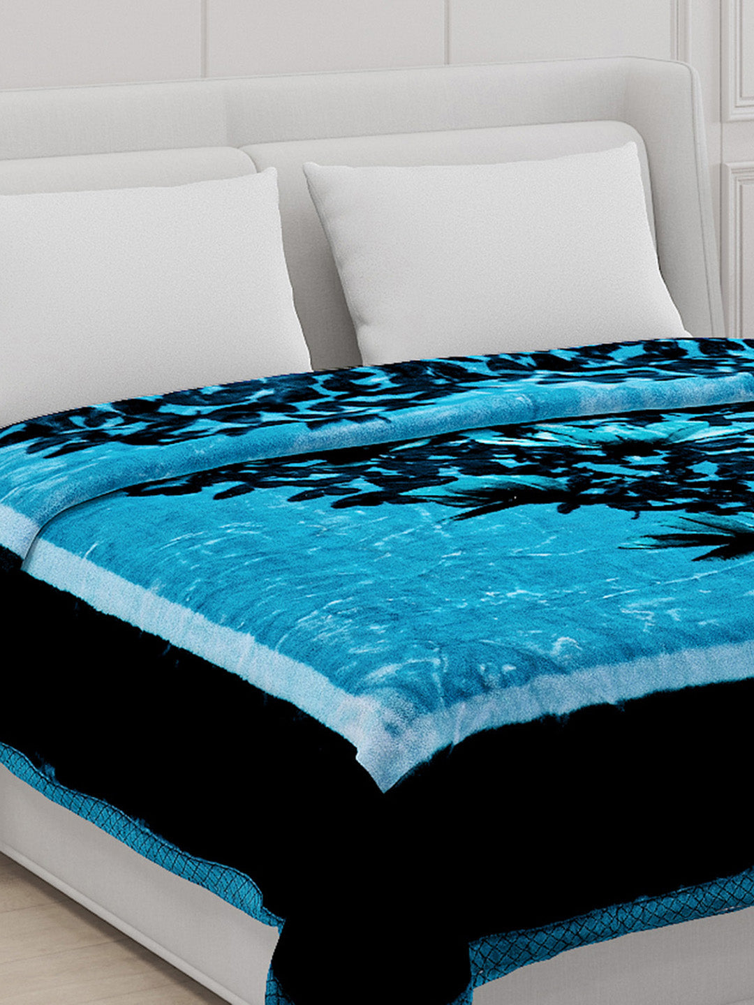 Printed Double Bed Blanket for Mild Winter -2 Ply