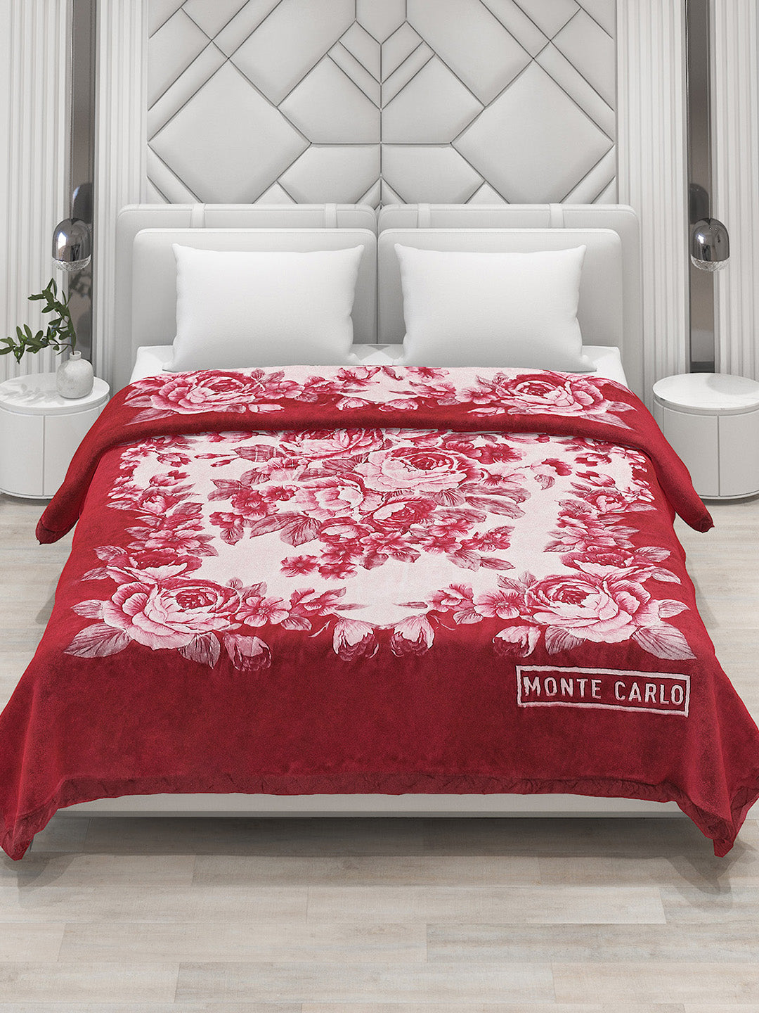 Printed Double Bed Blanket for Heavy Winter -3 Ply