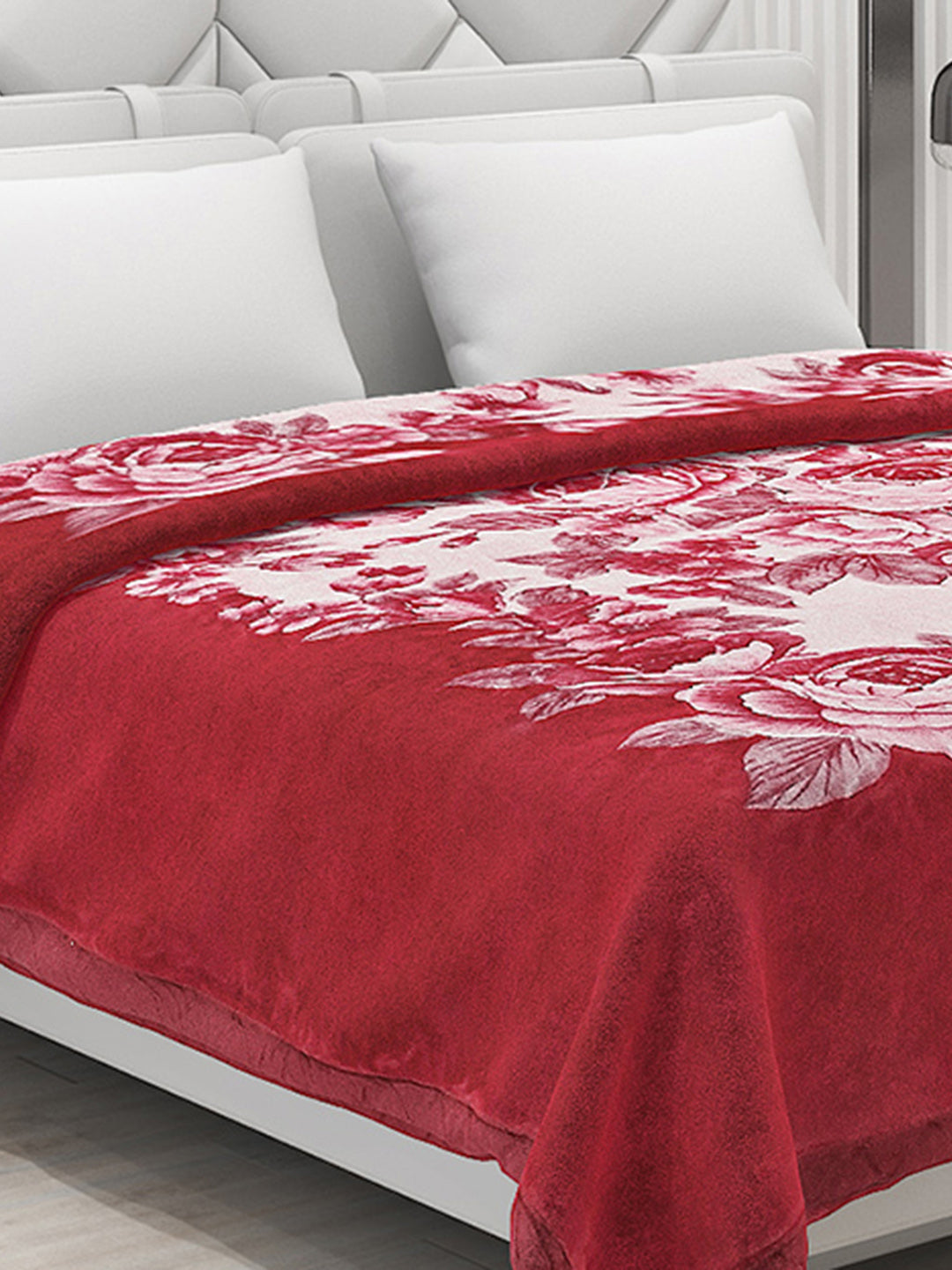 Printed Double Bed Blanket for Heavy Winter -3 Ply