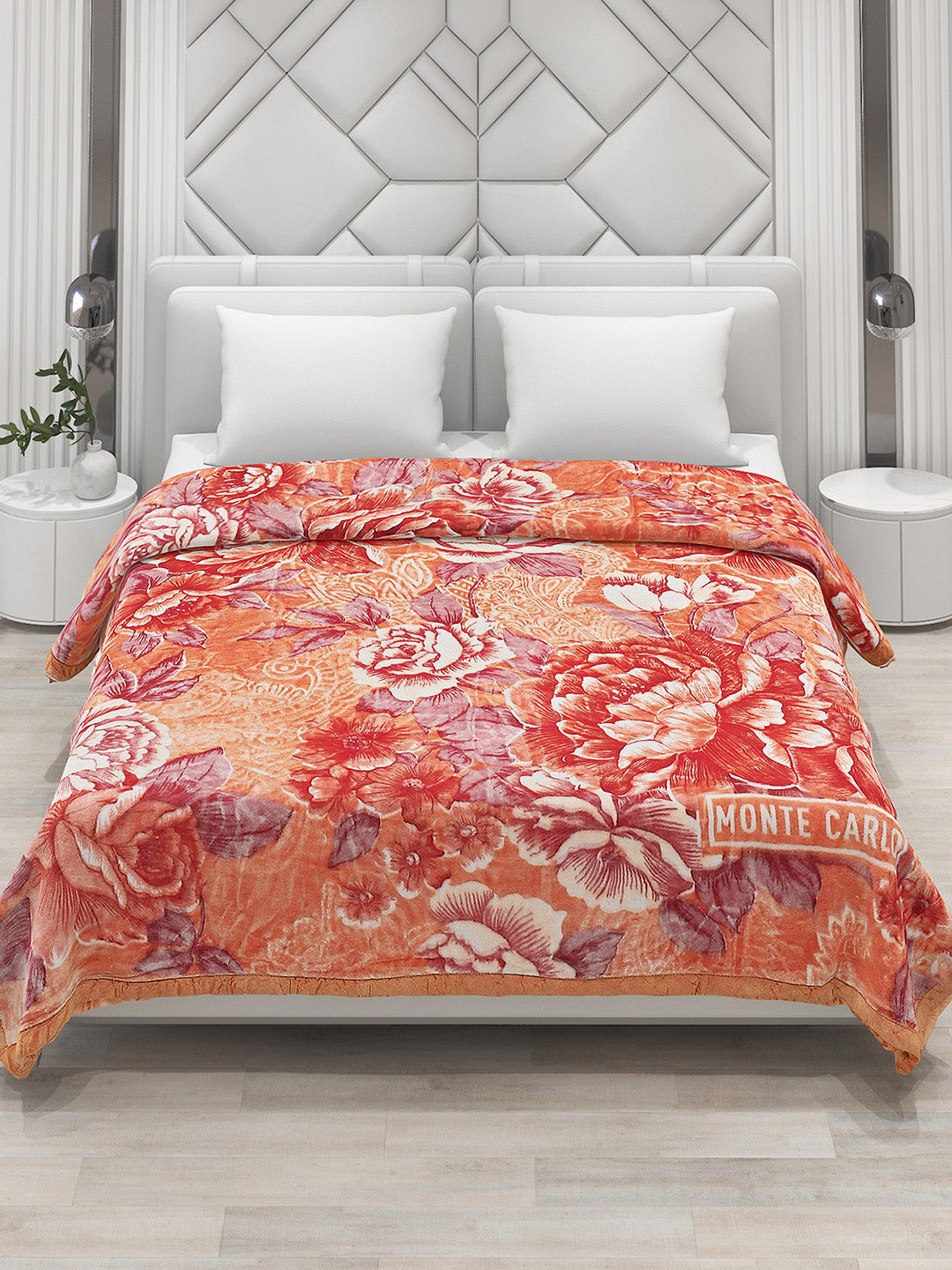 Printed Double Bed Blanket for Heavy Winter -3 Ply