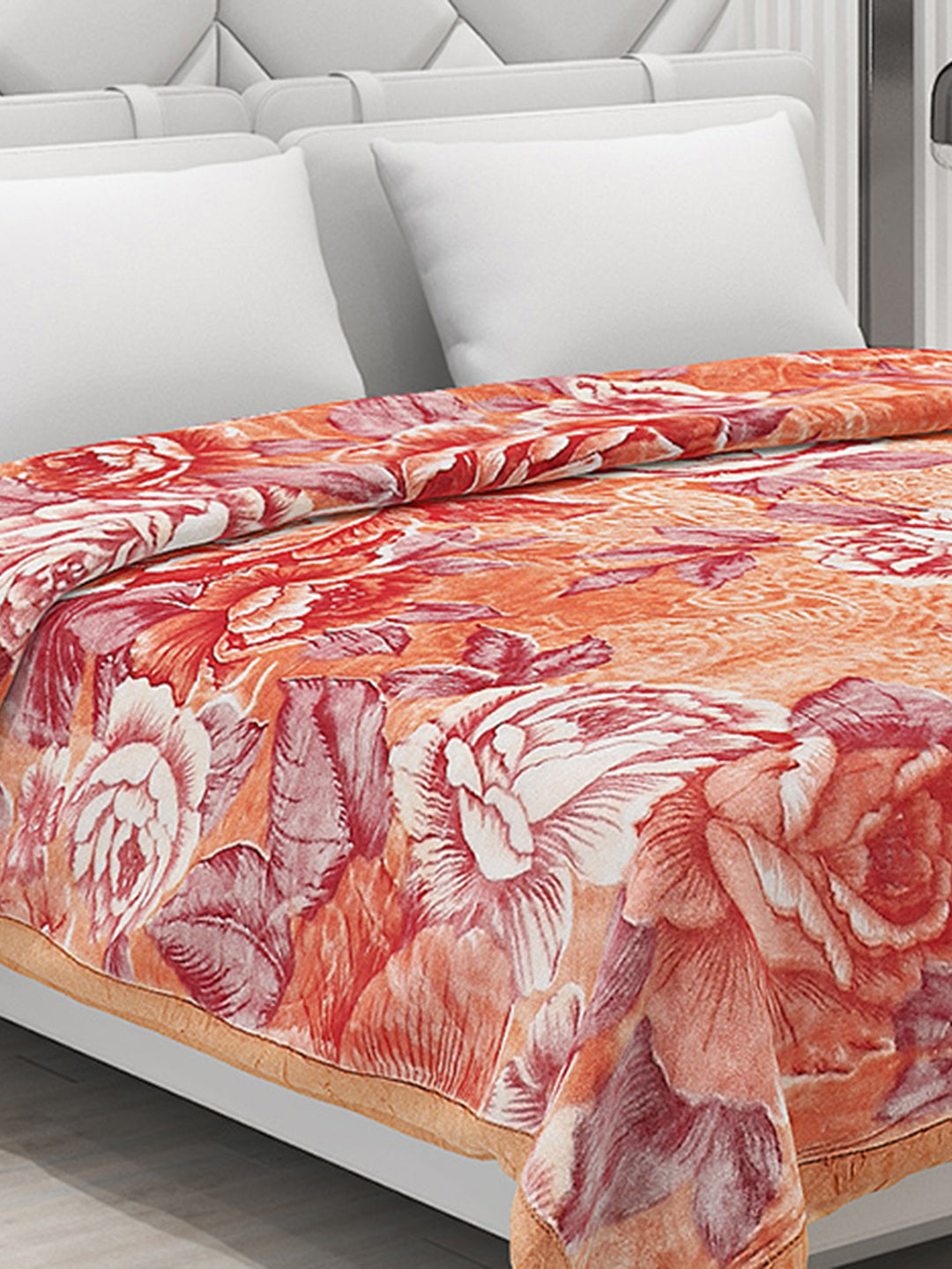 Printed Double Bed Blanket for Heavy Winter -3 Ply