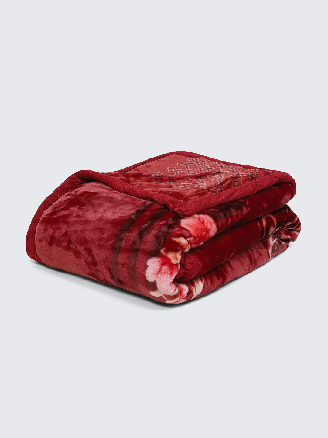 Printed Double Bed Blanket for Heavy Winter -3 Ply