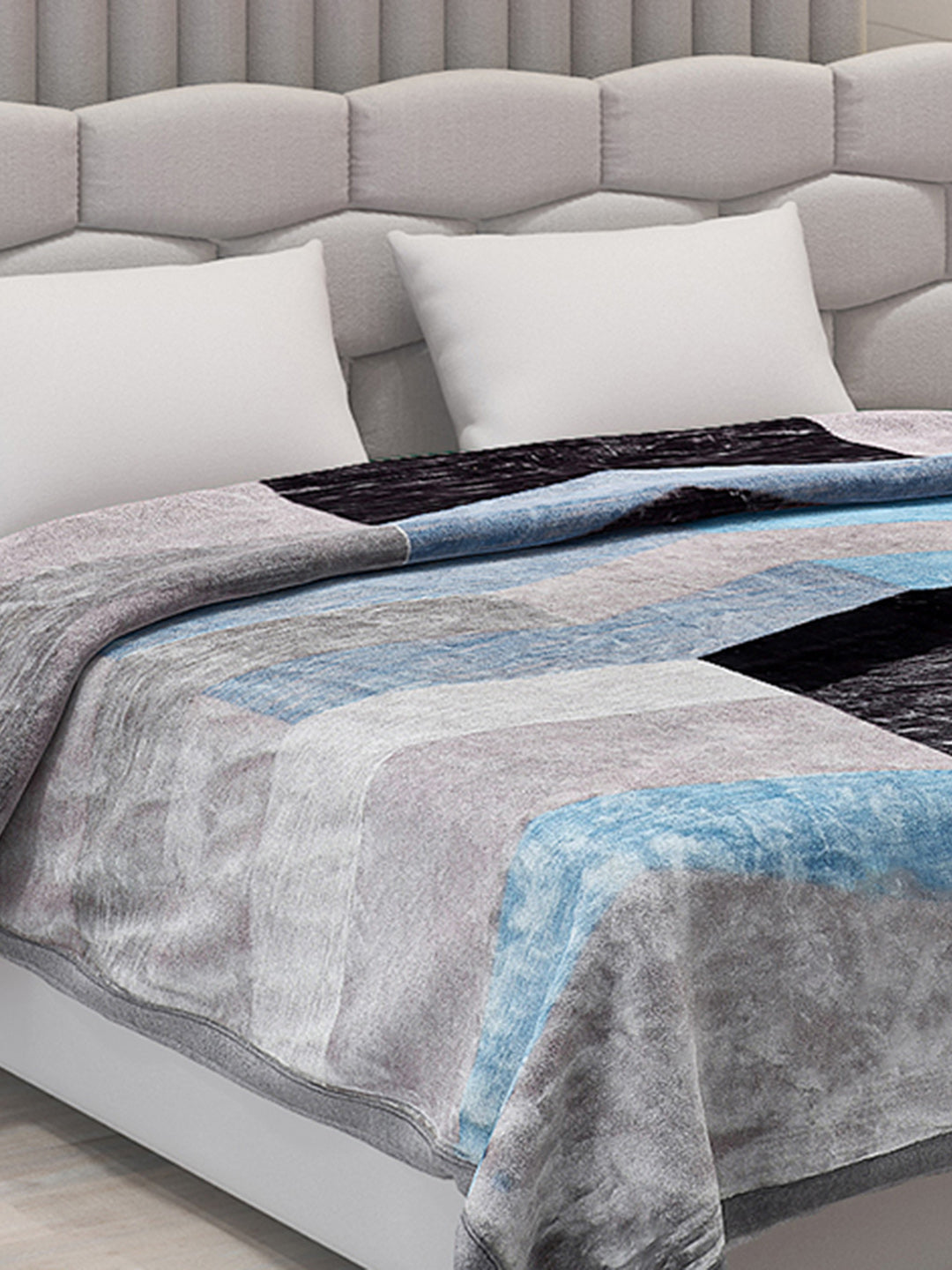 Printed Double Bed Blanket for Heavy Winter -3 Ply