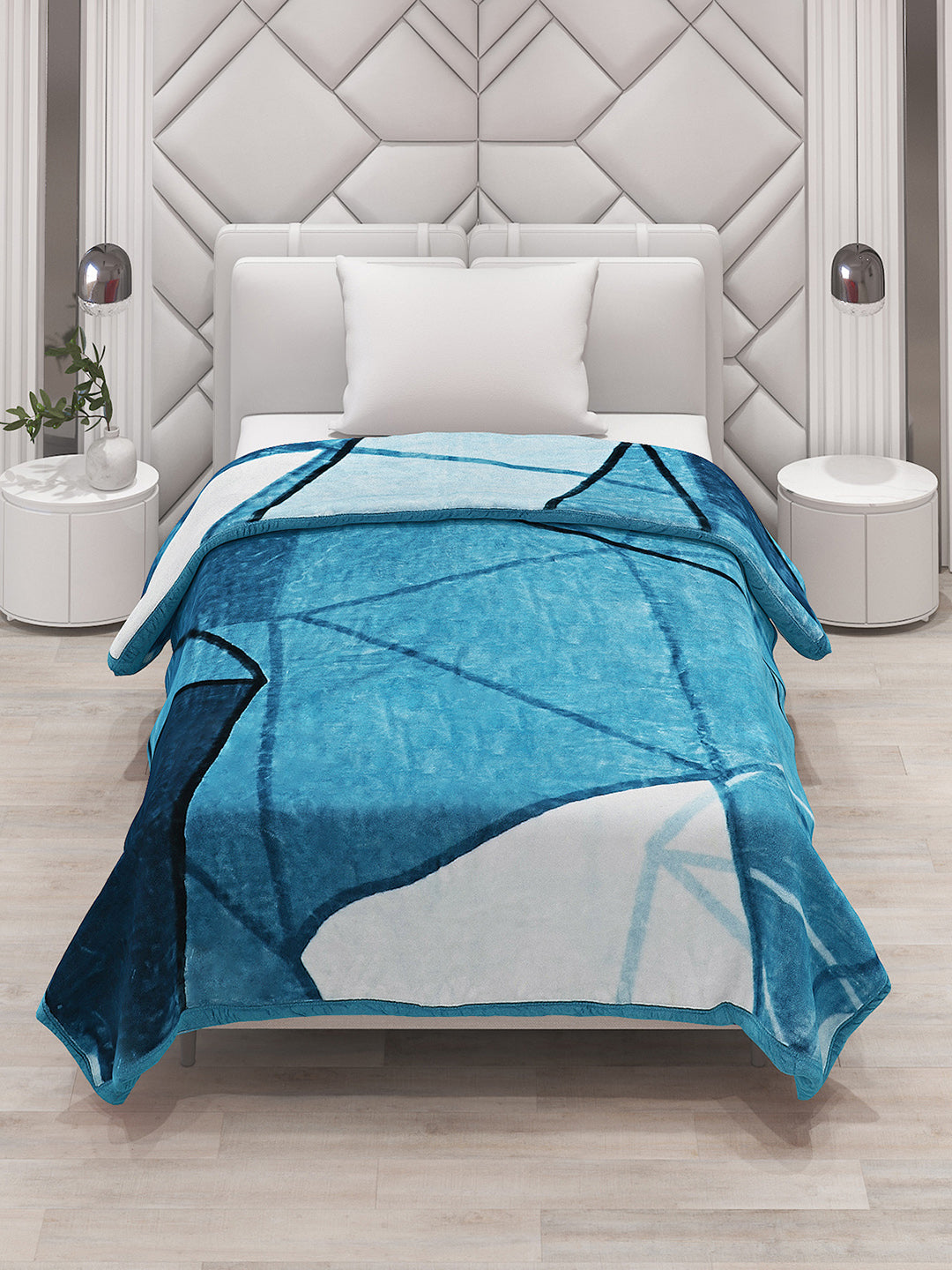 Printed Single Bed Blanket for Mild Winter -1 Ply