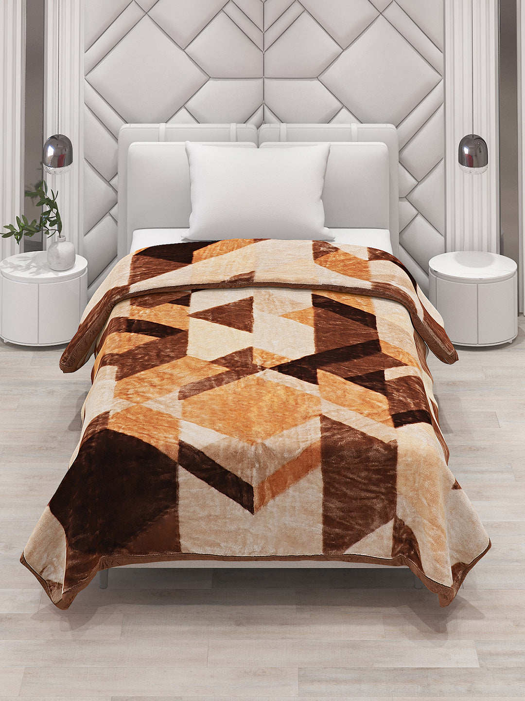 Printed Single Bed Blanket for Mild Winter -1 Ply