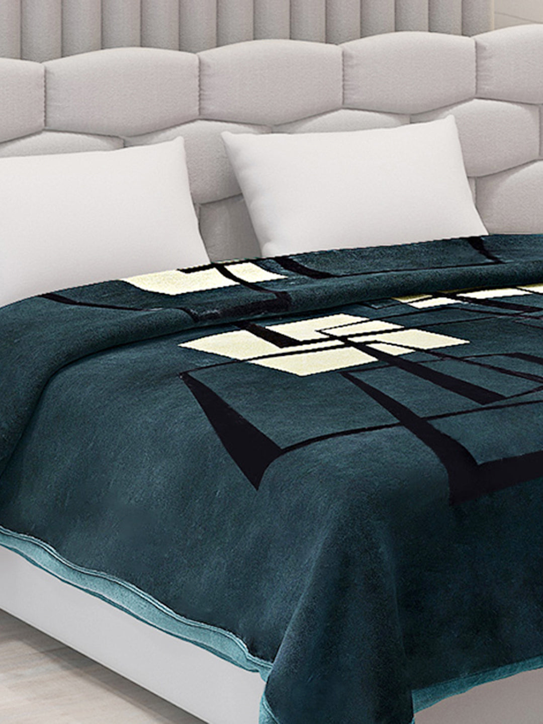 Printed Double Bed Blanket for Mild Winter -2 Ply