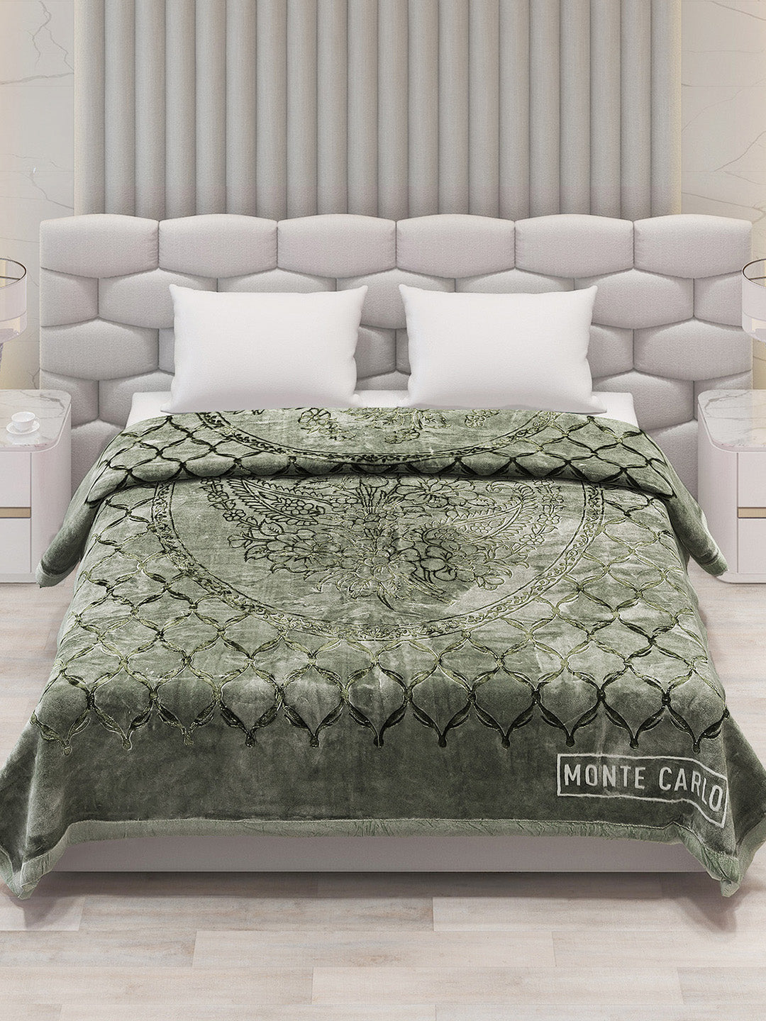 Printed Double Bed Blanket for Heavy Winter -2 Ply