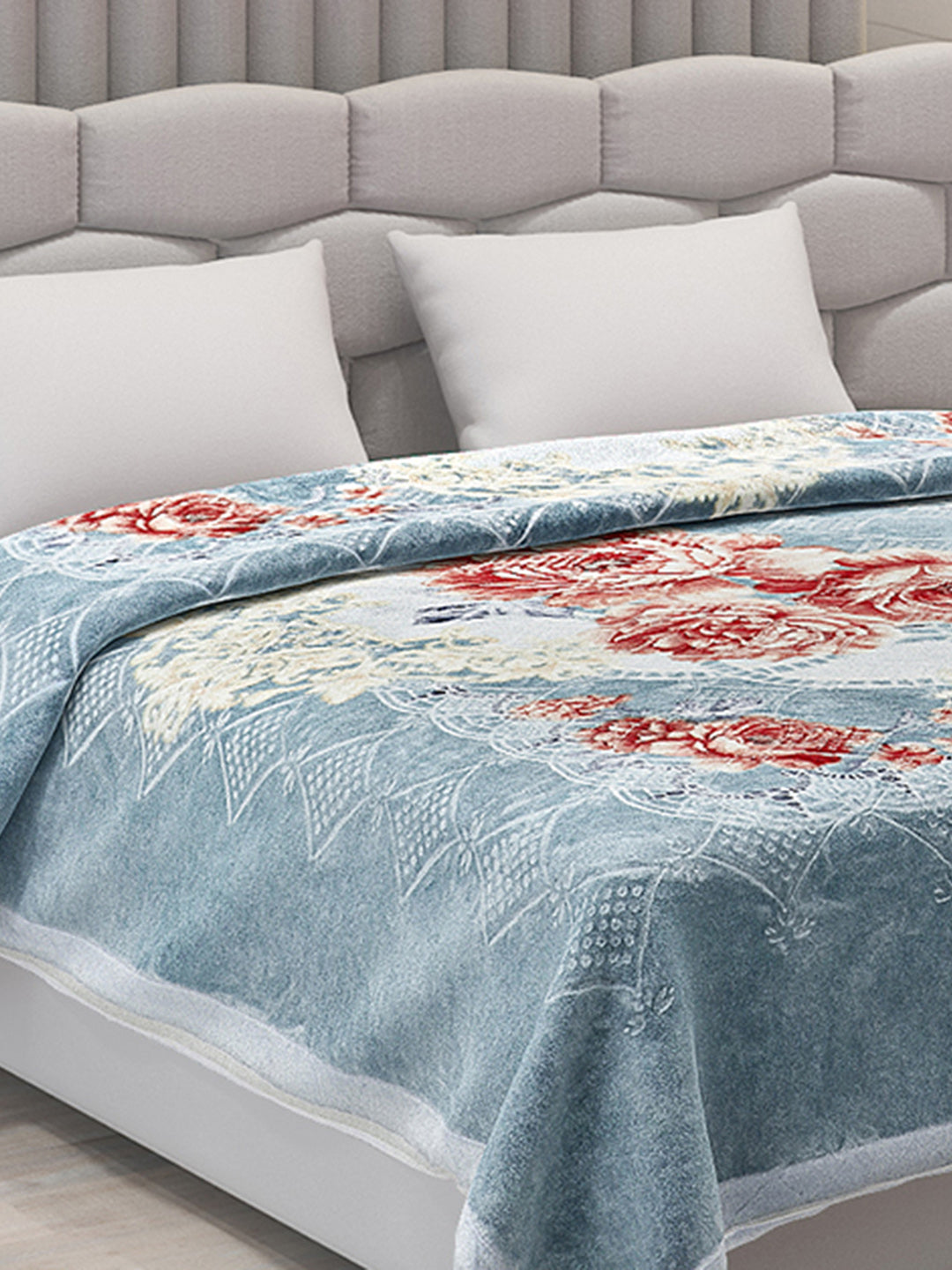 Printed Double Bed Blanket for Heavy Winter -2 Ply