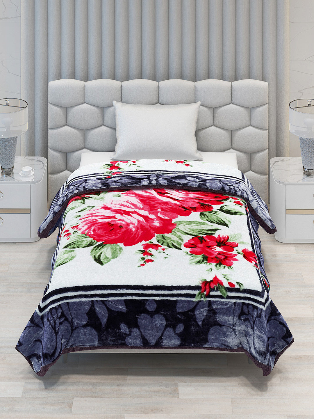 Printed Single Bed Blanket for Heavy Winter -1 Ply