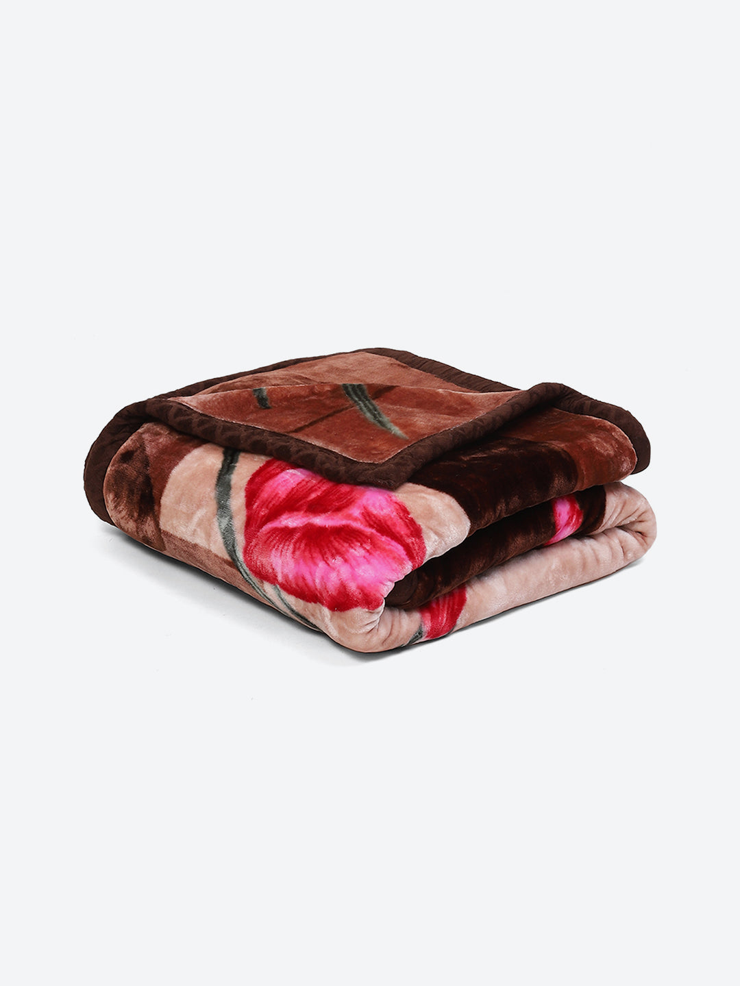 Printed Single Bed Mink Blanket for Mild Winter -1 Ply