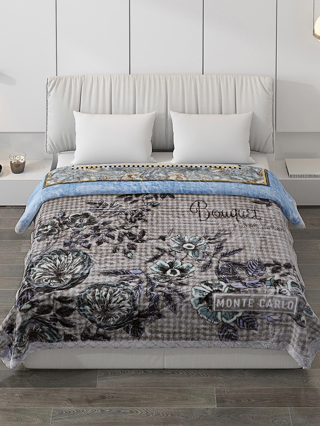 Printed Double Bed Blanket for Heavy Winter -2 Ply