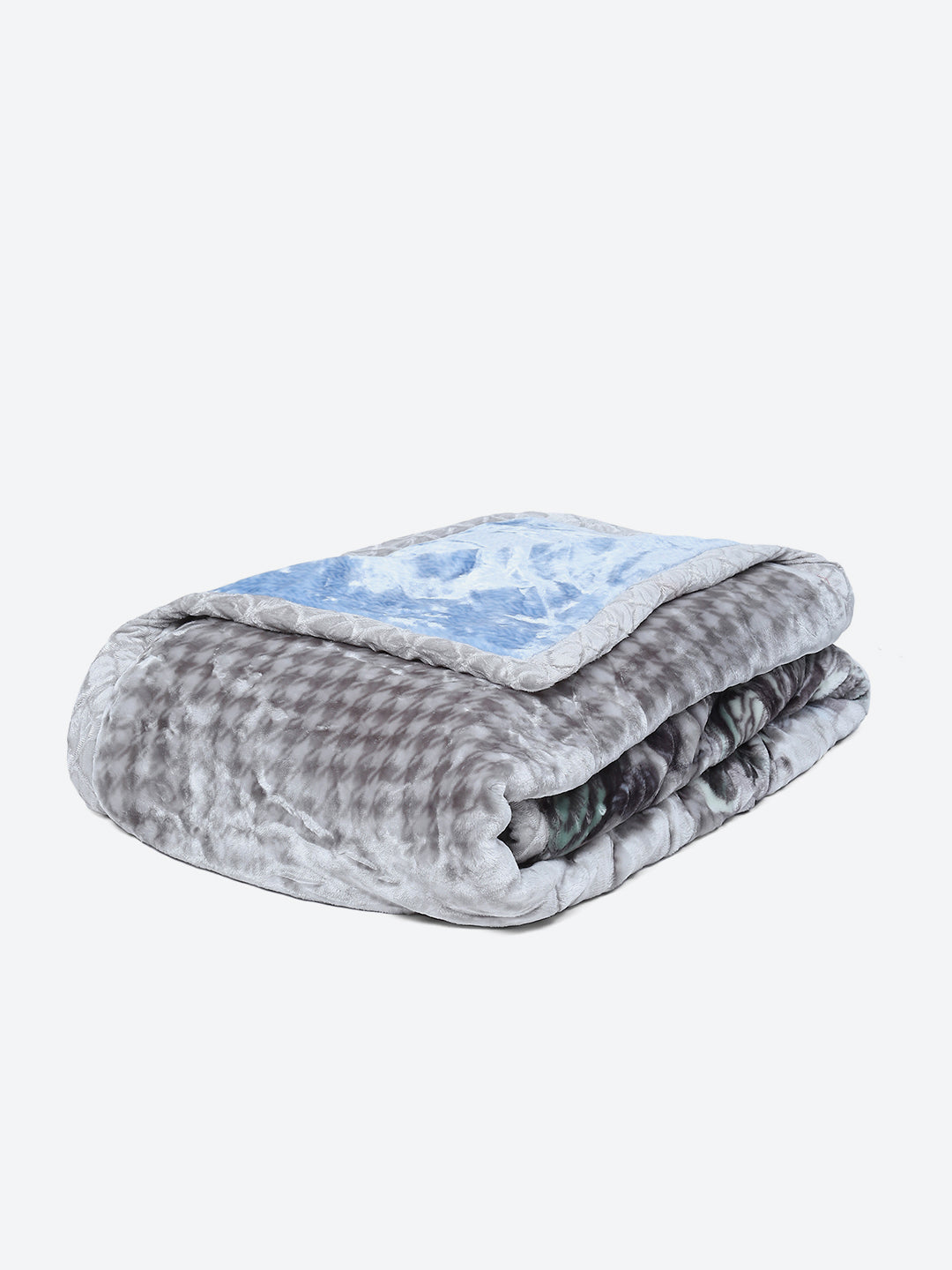 Printed Double Bed Blanket for Heavy Winter -2 Ply