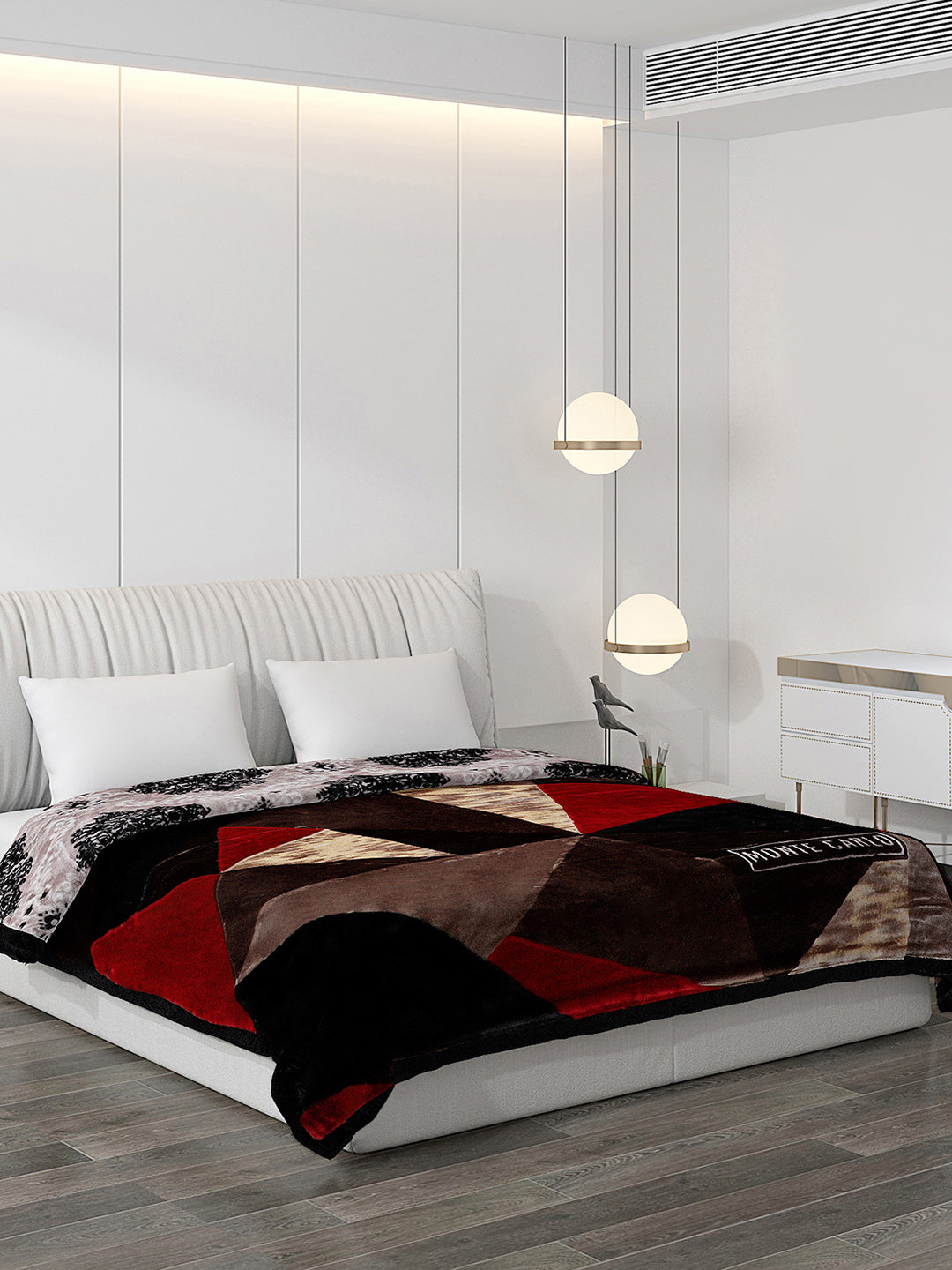 Printed Double Bed Blanket for Heavy Winter -2 Ply