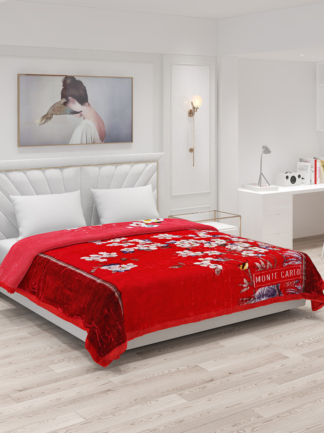 Printed Double Bed Blanket for Heavy Winter -2 Ply