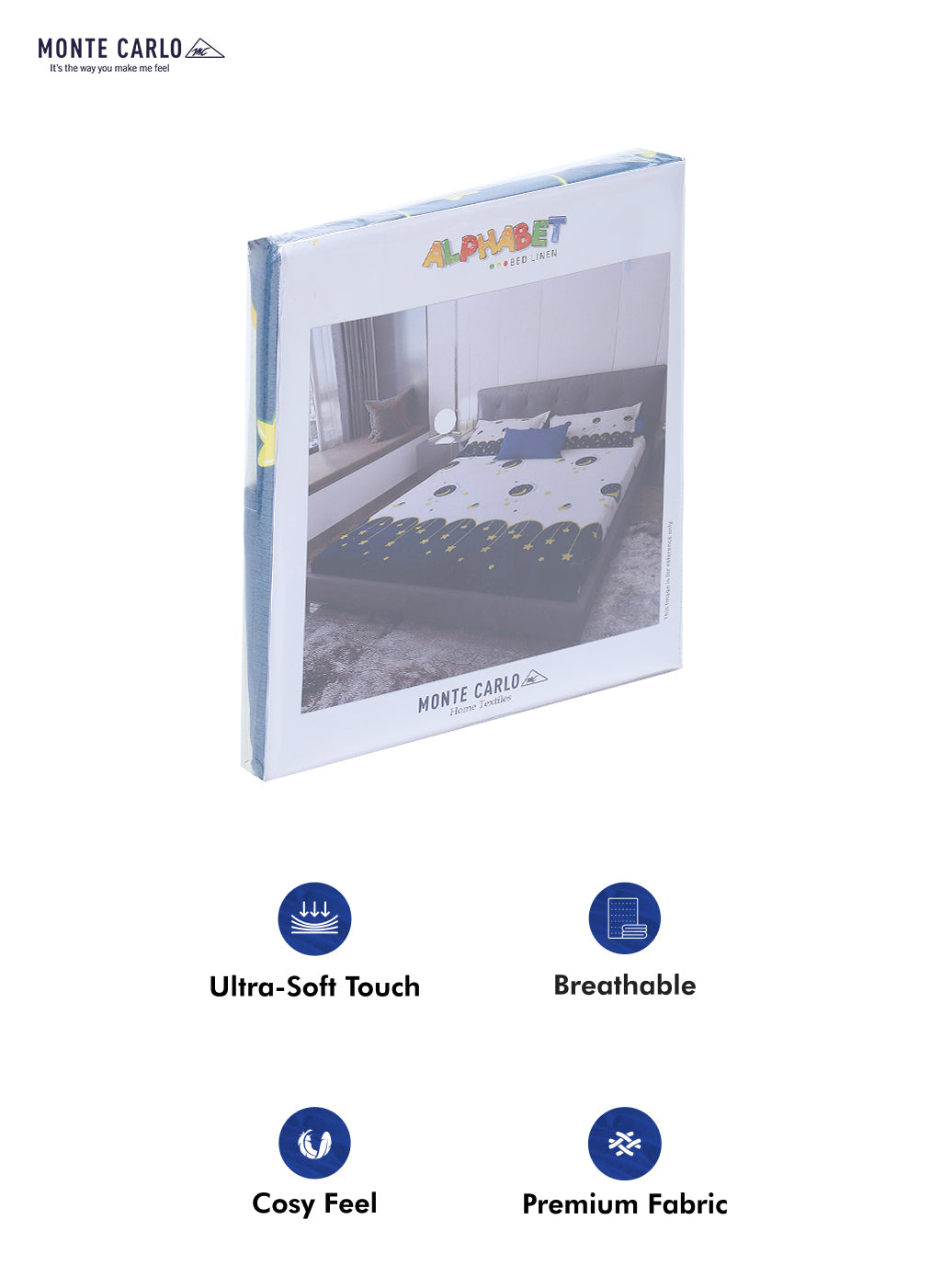 120 GSM  Polyester Double Bed Bedsheet with 2 Pillow Covers