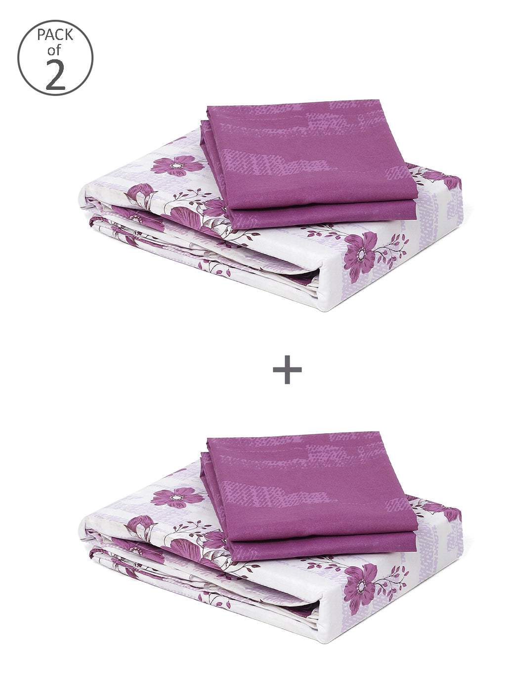 MOCA by Monte Carlo 104 GSM Cotton Double Bedsheet (2 Pcs Set)