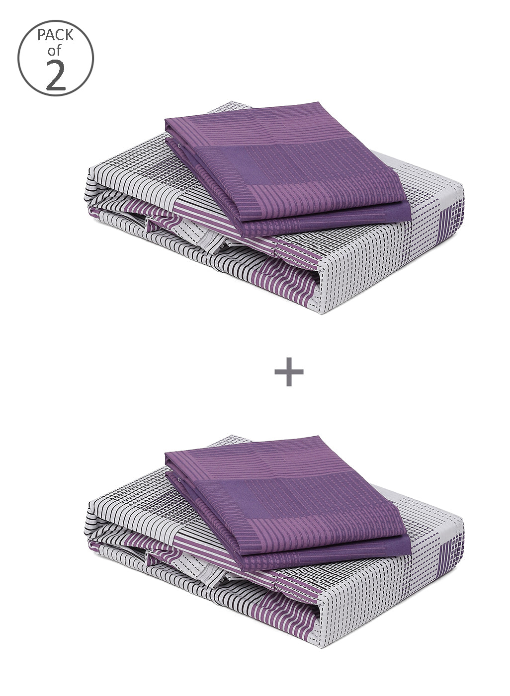 MOCA by Monte Carlo 104 GSM Cotton Double Bedsheet (2 Pcs Set)