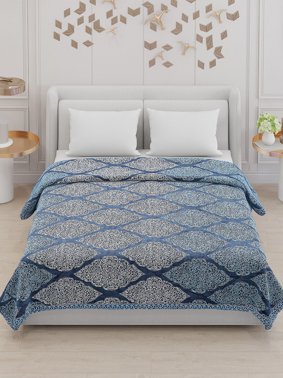 Printed 100% Polyster Double Bed Comforter for AC Room