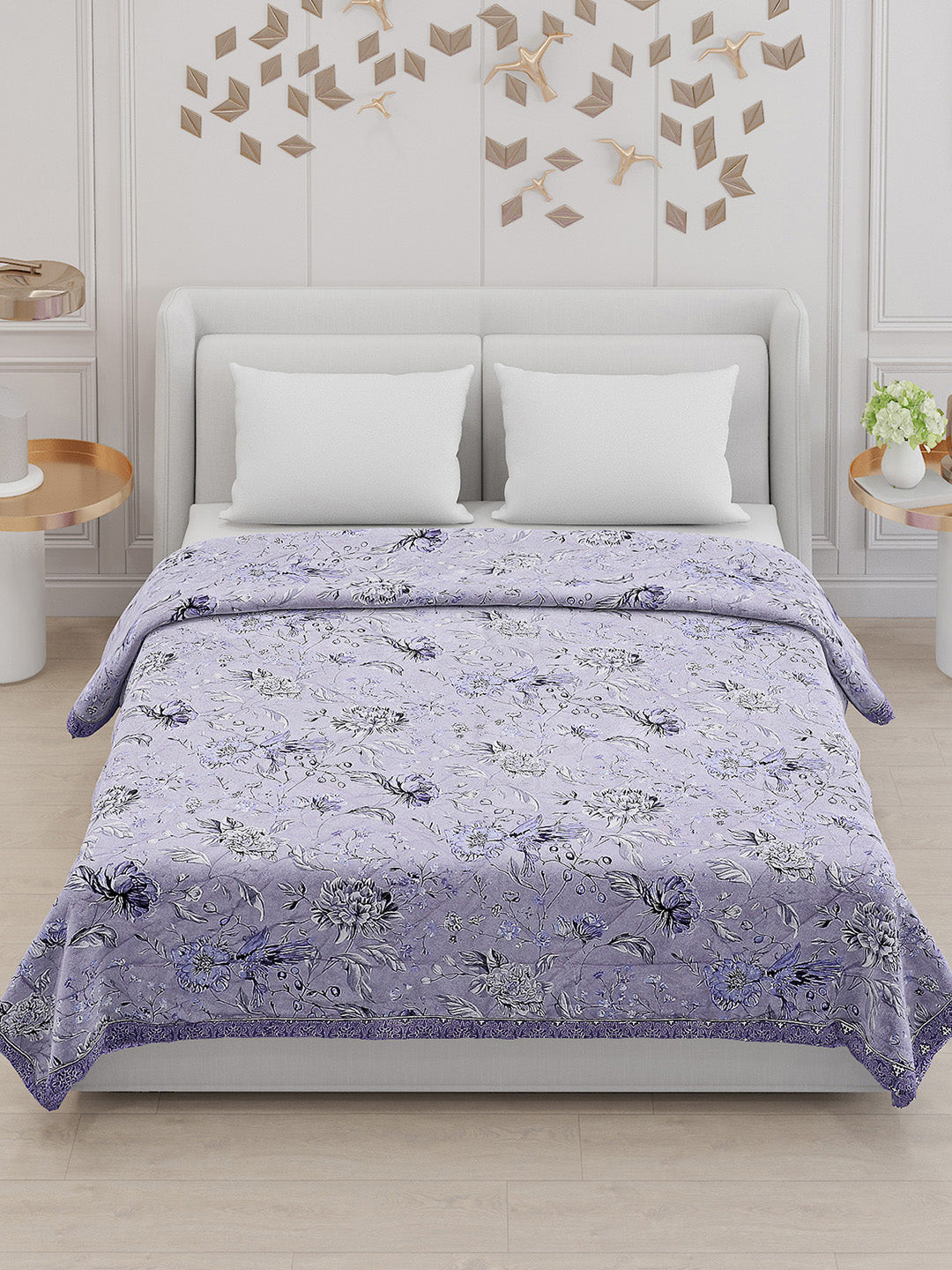 Printed 100% Polyster Double Bed Comforter for AC Room