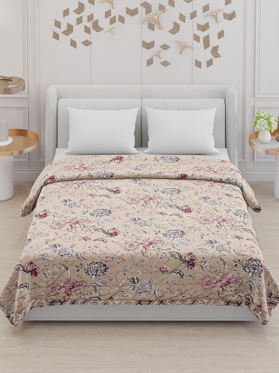 Printed 100% Polyster Double Bed Comforter for AC Room