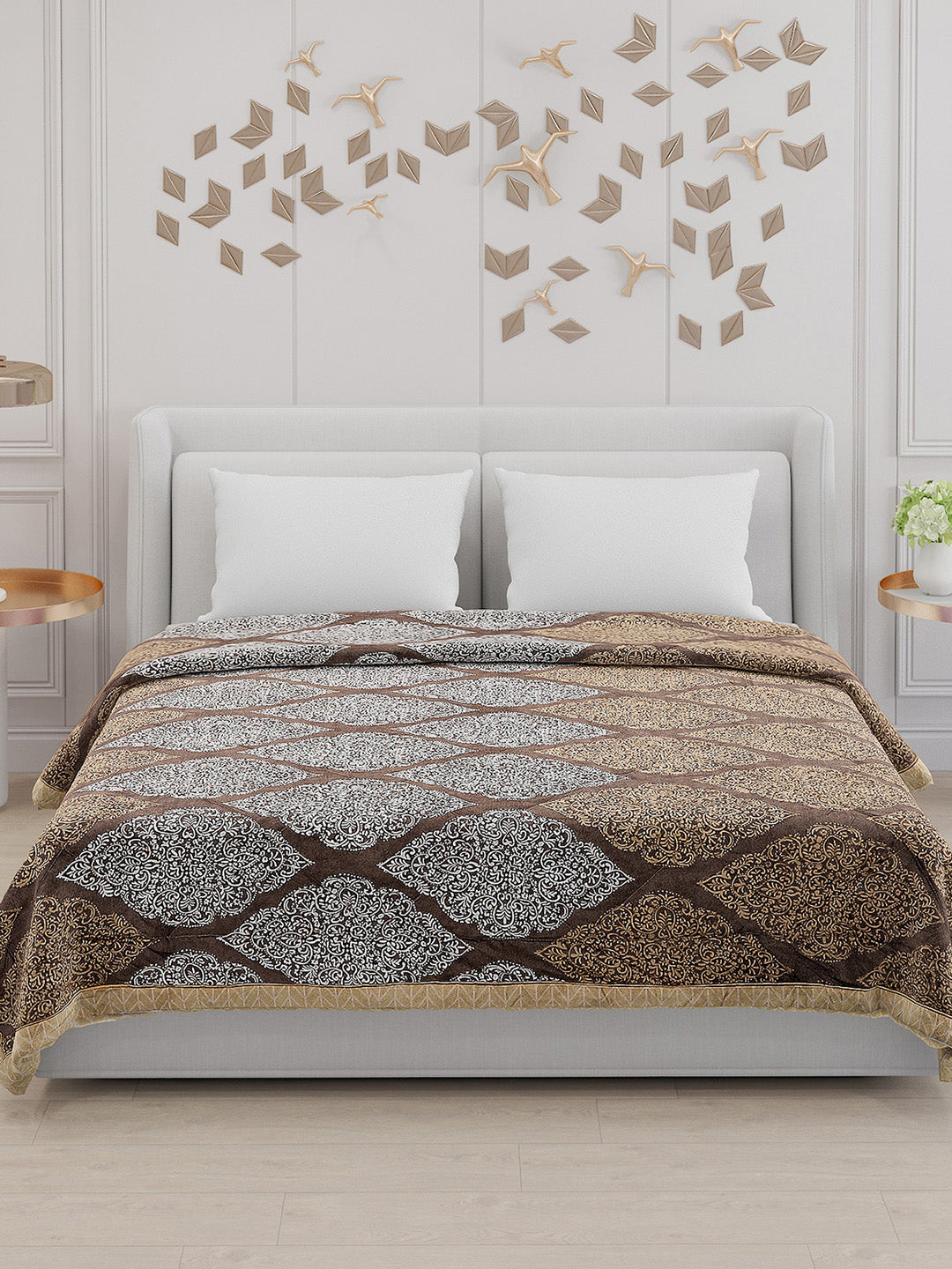 Printed 100% Polyster Double Bed Comforter for AC Room