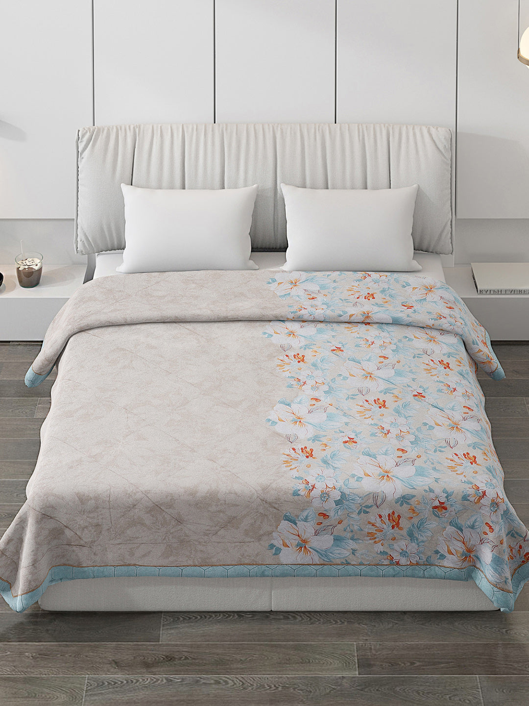 Printed 100% Polyster Double Bed Comforter for AC Room