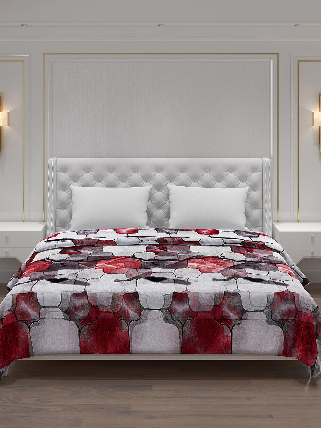 Printed 100% Polyster Double Bed Comforter for Winter