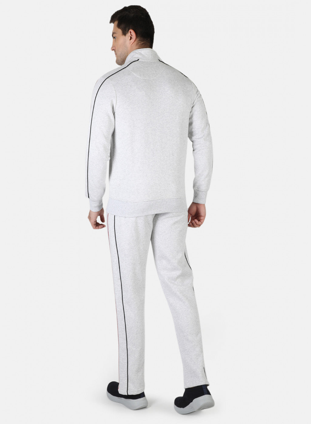 Men Grey Plain Tracksuit