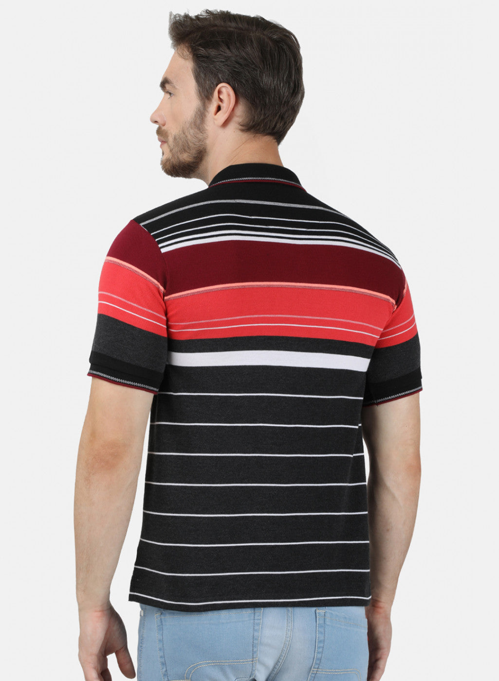 Mens Multicolor Stripe T-Shirt