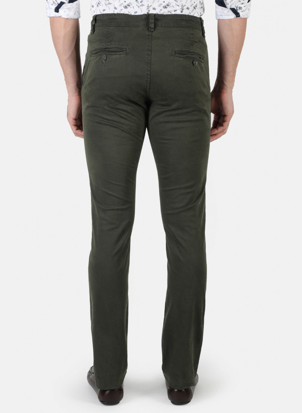 Men Green Printed Trouser