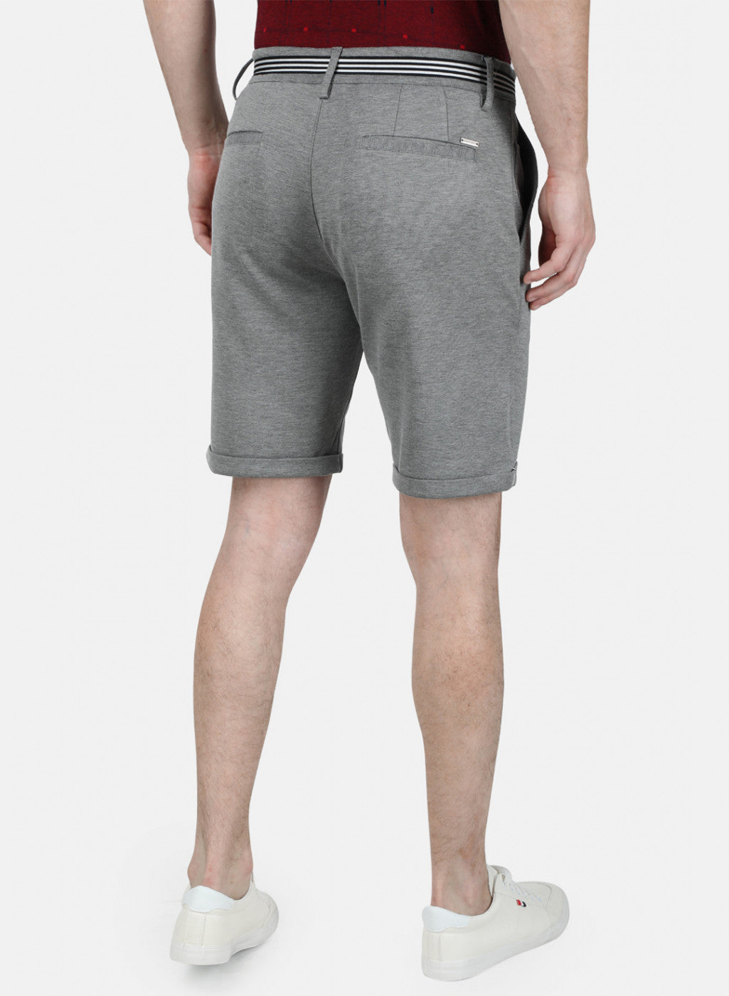 Mens Grey Plain Short