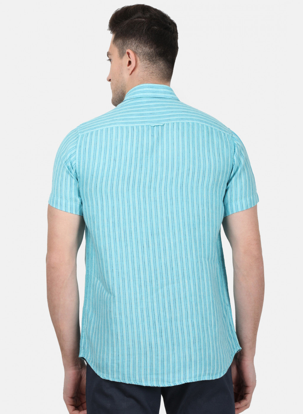 Mens Blue Stripe Shirt