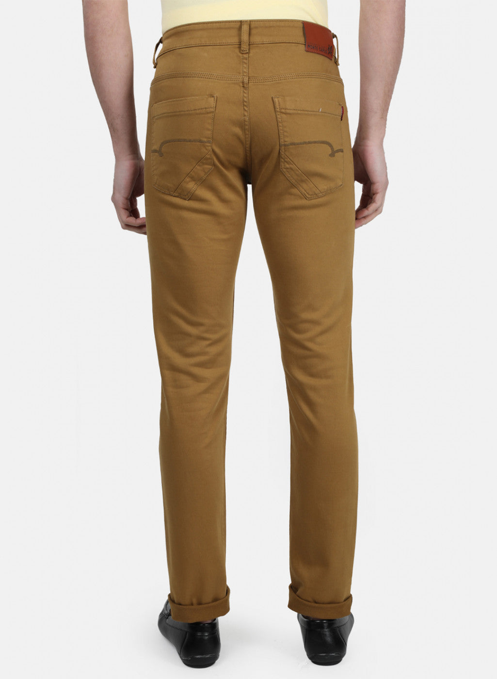 Mens Khaki Skinny Denim