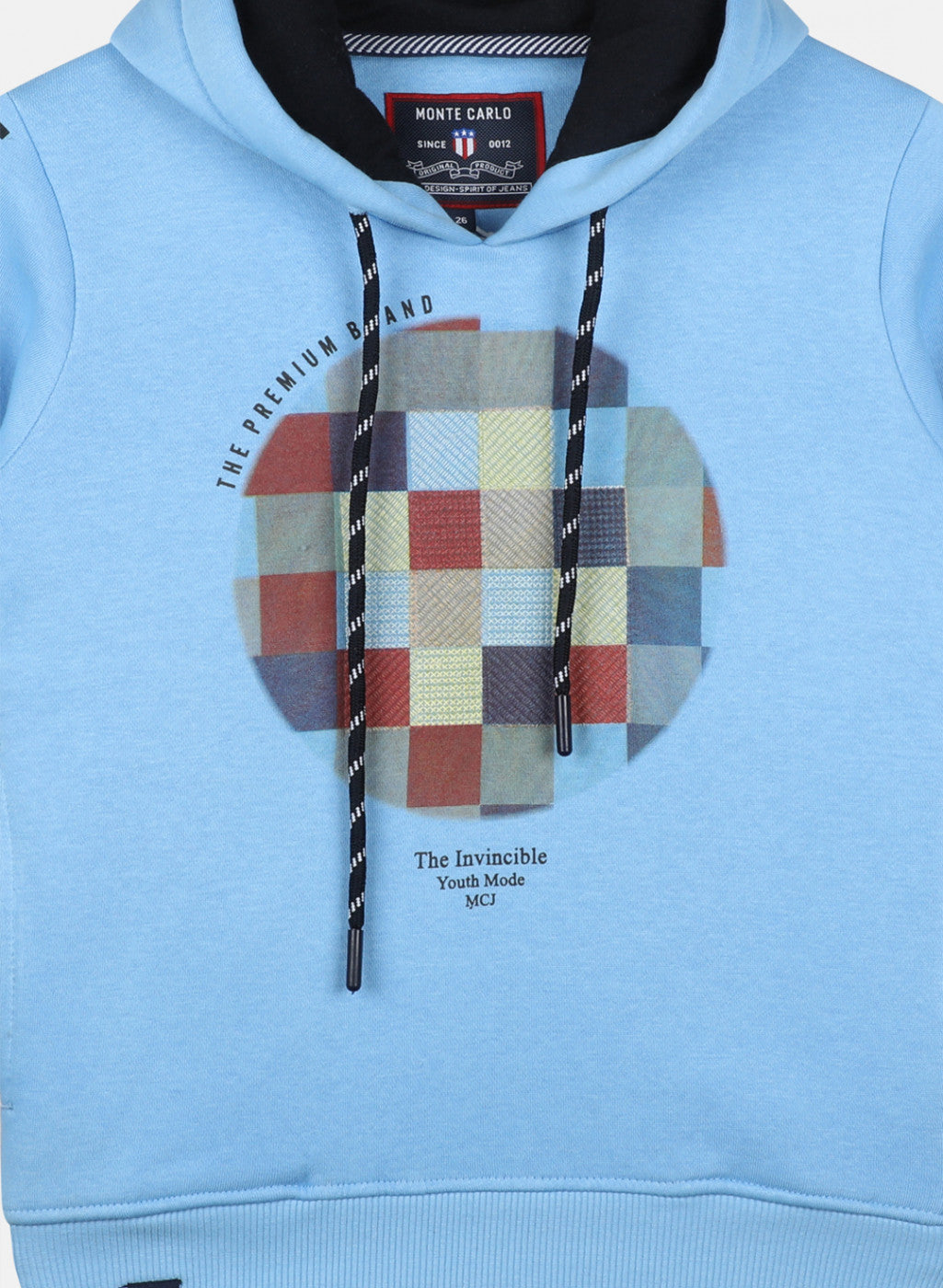 Boys Blue Printed Sweatshirt