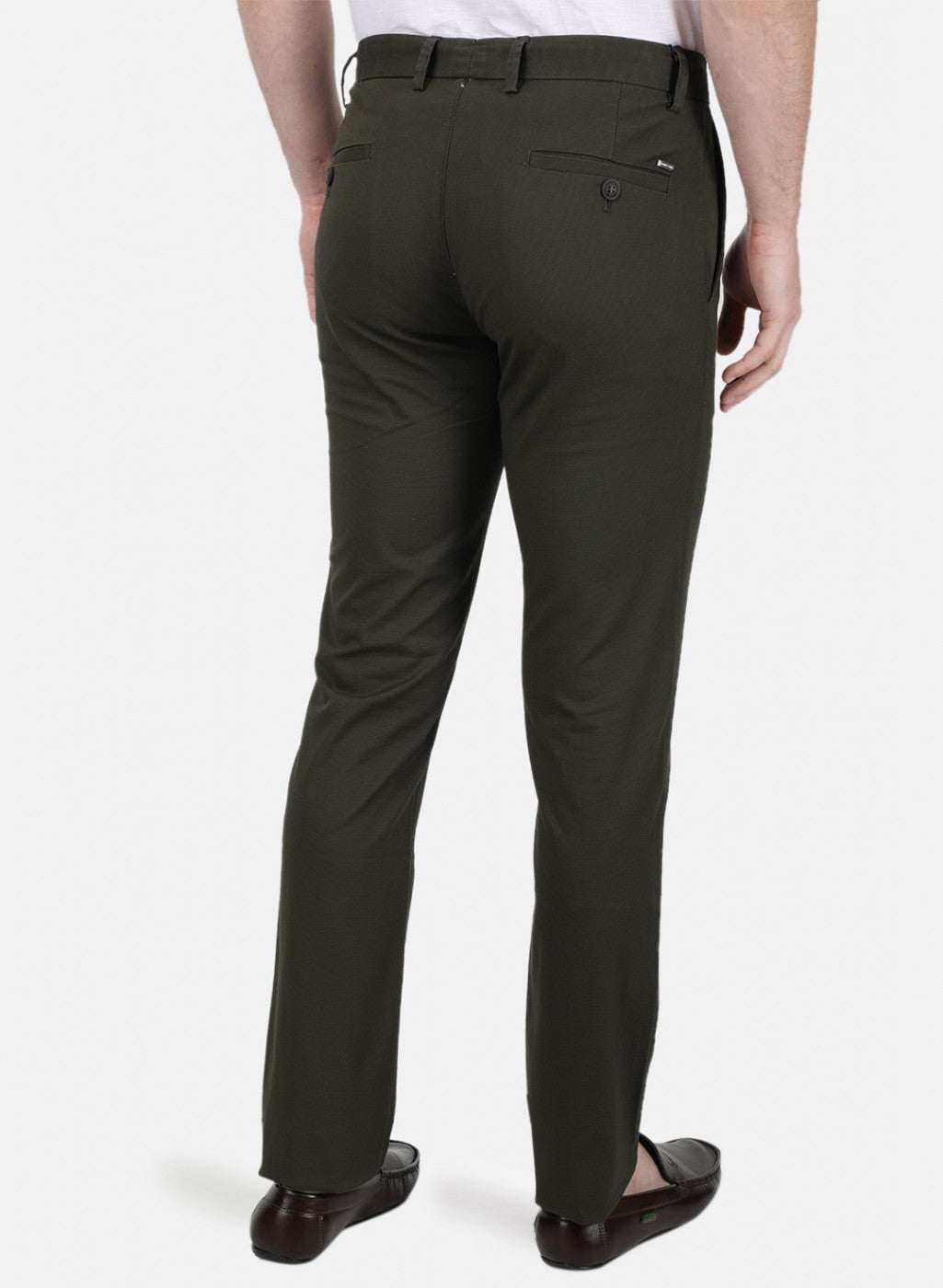 Mens Brown Slim Trouser