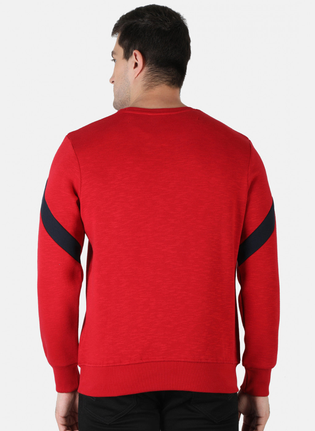 Men Red Printed Sweatshirt