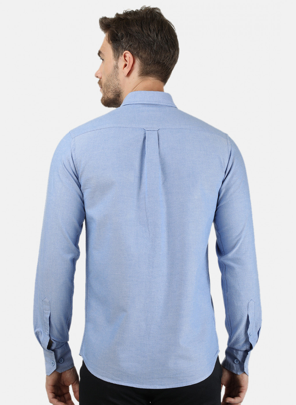 Mens Blue Solid Shirts