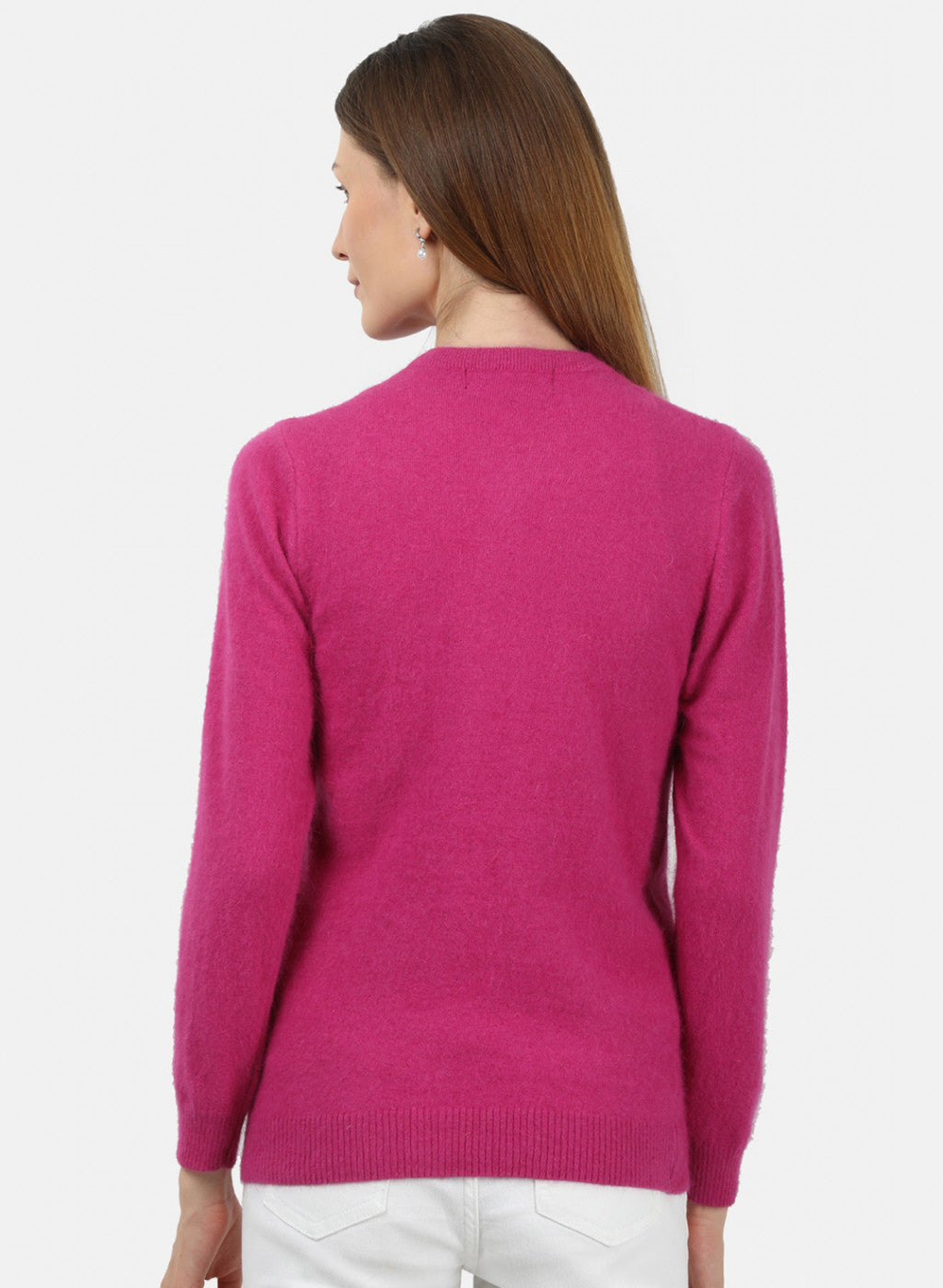 Women Pink Solid Cardigan