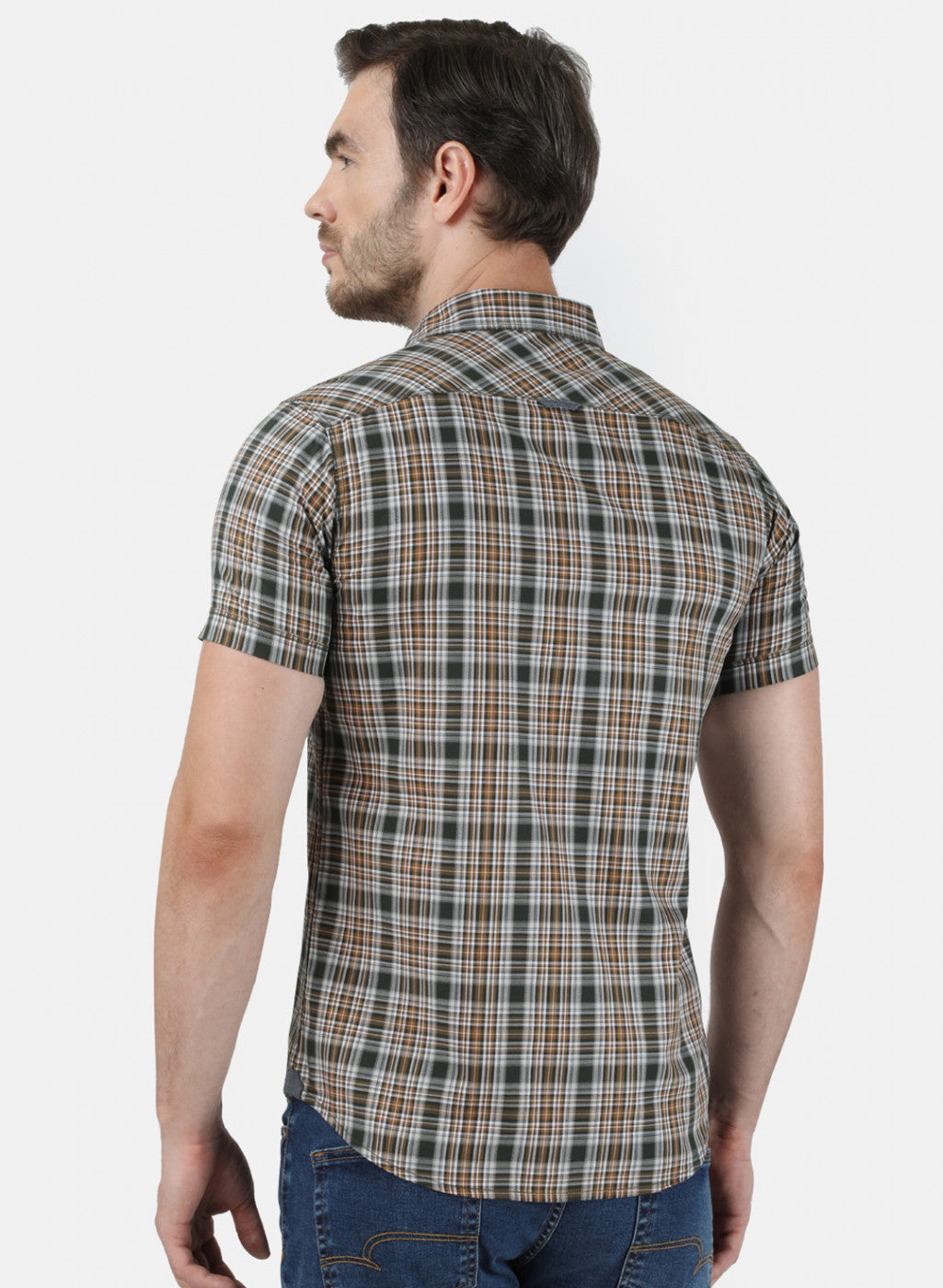 Mens Green Check Shirt