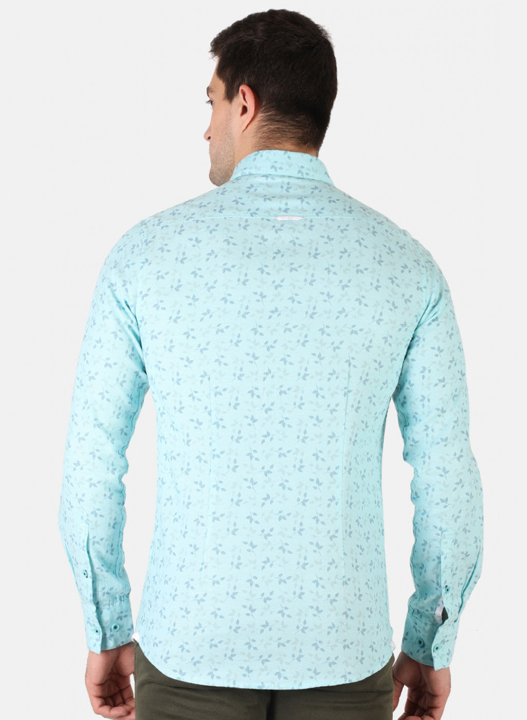 Men Green Printed Shirt